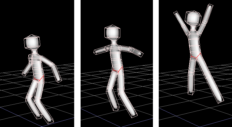 nurbs stitched jumping charcter